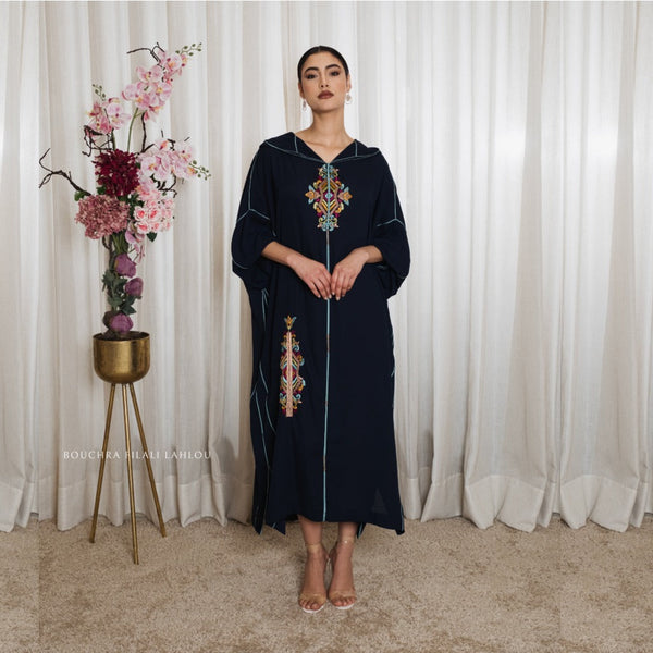 Djellaba oversize en noir